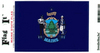 Maine State Flag Vinyl Flag Decal