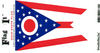 Ohio State Flag Vinyl Flag Decal