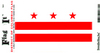District Of Columbia Vinyl Flag Decal