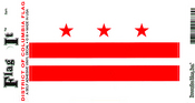 District Of Columbia Vinyl Flag Decal