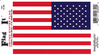 United States Flag Static Cling Decal