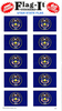 Utah State Flag Stickers