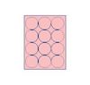 Pastel Pink Round Labels 2½" Diameter