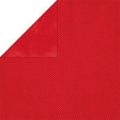 Wild Berry Red  Double Dot Cardstock - Bo Bunny