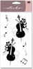 Cello Silhouette Sticko Stickers