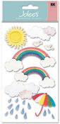 Rainbow Vellum  Stickers - Jolee's Boutique