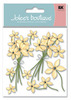 Cream Floral 3D  Stickers - Jolee's Boutique