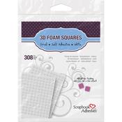 Small White 3D Foam Squares