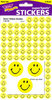 Neon Yellow Smilies Stickers by Trend