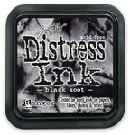 Black Soot Distress Ink Pad - Tim Holtz