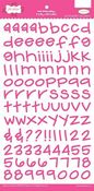 Raspberry Alphabet Stickers by Pink Paislee