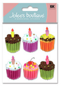 Cupcakes 3D  Stickers - Jolee's Boutique
