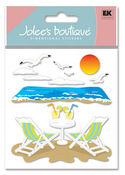 Beach Leisure 3D  Stickers - Jolee's Boutique