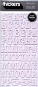 Roller Rink White Alphabet Thickers Stickers