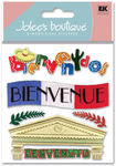 Welcome Bienvenue 3D  Stickers - Jolee's Boutique