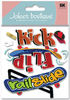 Kick Flip 3D Skate Board Stickers - Jolee's Boutique