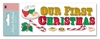 Our First Christmas Title 3D  Stickers - Jolee's Boutique