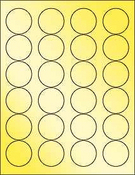 Gold Foil 1.67" Circle