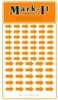 Assorted Orange Arrows Stickers, Mark-It