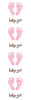 Pink Footprints - Mrs Grossman's Stickers