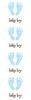 Blue Footprints - Mrs Grossman's Stickers