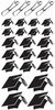 Graduation Chipboard Hats Glitter Stickers - Reminisce