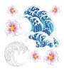 Hibiscus & Waves 3D  Stickers - Jolee's Boutique