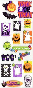 Spooky Halloween Adhesive Chipboard