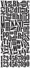 Black Large Serif Foam Alphabets & Numbers Sticko Stickers