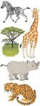 Safari Animals Stickers - A Touch Of Jolee's