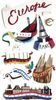 Europe 3D  Stickers - Jolee's Boutique