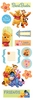 Pooh Chipboard Stickers - Sandylion