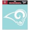 St. Louis Rams NFL White Decal