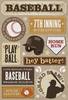 7th Inning Stretch Stickers Stickers by Karen Foster