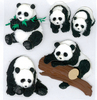 Pandas 3D Stickers - Jolee's Boutique