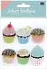 Vellum Cupcakes 3D Stickers - Jolee's Boutique