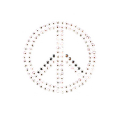 Peace Accent Crystal and Metal Iron On Motifs - Jolee's Jewels