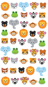 Zoo Faces Sticko Stickers