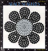 Flower Rhinestone 8"x8" Wall Sticker by Mark Richards