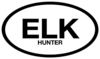 Elk Hunter Oval Window Decal - Outdoor Decals