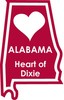 Alabama STATE-ments Plate Sticker by Karen Foster