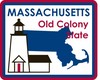 Massachusetts STATE - ments Plate Sticker by Karen Foster