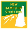 New Hampshire STATE-ments Plate Sticker by Karen Foster