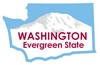 Washington STATE - ments Plate Sticker by Karen Foster