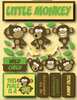 Little Monkey 3D Stickers by Reminisce