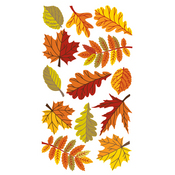 Fall Leaves Epoxy Stickers