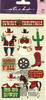 Cowboy Christmas Classic Sticko Stickers
