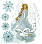 Winter Angel Jolee's Boutique Holiday Stickers