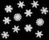 Glitter Snowflakes Christmas Buttons - Dress It Up