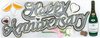 Happy Anniversary Sticker - Jolee's Boutique By EK Success